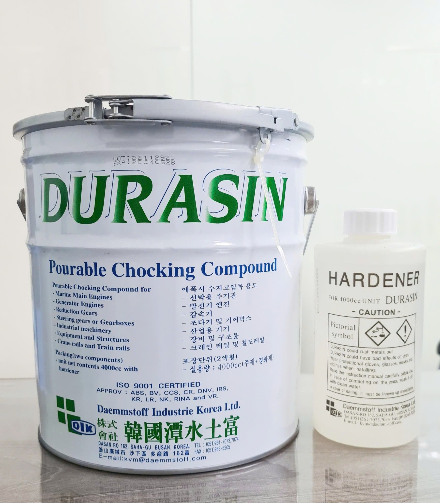 NHỰA ĐỔ CĂN DURASIN (HÀN QUỐC)